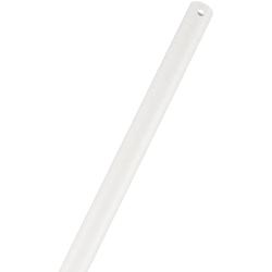 18in Ceiling Fan Extension Downrod in Matte White