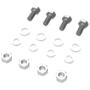 NUZAMAS Set of 2 Aluminium Solar Panel Side Brackets, Spoilers for Fitting Solar Panels to Motorhomes, Caravans, House Roofs, RV Camper, Van, Travel, Trailer, Boat, Silver
