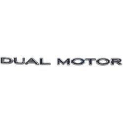 Custom Cut Graphics Dual Motor Badge Wrap for Tesla Model 3/S/X/Y, 2-pc Set (Matte Black)