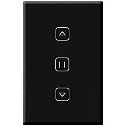 US WiFi Smart Timer Switch Glass Panel Wall Touch Curtain Roller Shutter Electric Motor Switch Controller by Tuya Smart Life App Voice Remote Control Works with Google Home Alexa for Smart Home