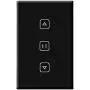 US WiFi Smart Timer Switch Glass Panel Wall Touch Curtain Roller Shutter Electric Motor Switch Controller by Tuya Smart Life App Voice Remote Control Works with Google Home Alexa for Smart Home