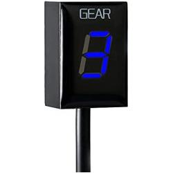 Motorcycle Gear Indicator for Honda CBR CB500X CB400SF CB650F CB1300 CBR600RR CB1000R Cb650r VFR800 Digital Meter LED Display Waterproof ECU Plug (Blue)