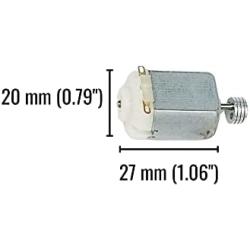 Barnabas Robotics Mini Vibrating Vibration Motor 1.5V-3V DC for Science Classroom Toy | 130 Hobby Size | Pack of 10