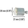 Barnabas Robotics Mini Vibrating Vibration Motor 1.5V-3V DC for Science Classroom Toy | 130 Hobby Size | Pack of 10