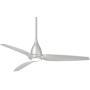 Minka-Aire F831L-SL Tear 60 Inch Ceiling Fan with Integrated LED Light and DC Motor in Silver Finish