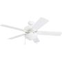 Honeywell Ceiling Fans Belmar 52 Inch Indoor Outdoor LED Light, Damp Rated, Five Blade, White, 50513-01