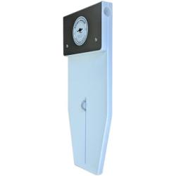 Outboard Motor Rail Mounting Bracket - 1 Inch Rail - Model X, White and Stainless Steel (KANGAS-01-X)