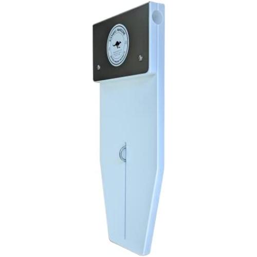 Outboard Motor Rail Mounting Bracket - 1 Inch Rail - Model X, White and Stainless Steel (KANGAS-01-X)