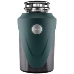 HISSUN Garbage Disposal with Power Cord,1 HP Continuous Feed Kitchen Waste Disposer,Household Food Waste Disposer with Super Quiet Motor & Dishwasher Connection,Green