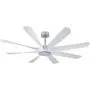 OFANTOP 60 Inch Smart Wifi Ceiling Fan Compatible with Alexa, DC Motor Large Modern Ceiling Fan with Light Remote Control, 8 Blades White