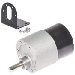 DC Brushless Gear Motor Dia 37mm 12V 35RPM with Installing Bracket