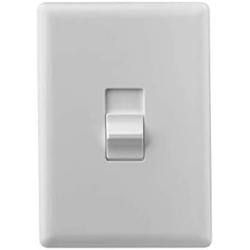 Home Automation Lighting, ZWAVE Plus Smart Switch by Ecolink, Lighting Switch Control, White Single Toggle Style Light Switch Design (PN - STLS2-ZWAVE5)