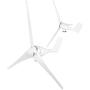 1600W Small Wind Generator Turbines Kit Wind Turbine Businesses 3 Blades Power Parts for Marine Home Charging(12V white)