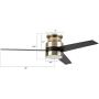 52 inch Low Profile Ceiling Fan with Light, Smart Ceiling Fan with Light Work With Alexa/Google Home/Siri|Reversible Motor|Schedule| Needs Neutral Wire, No Hub Required