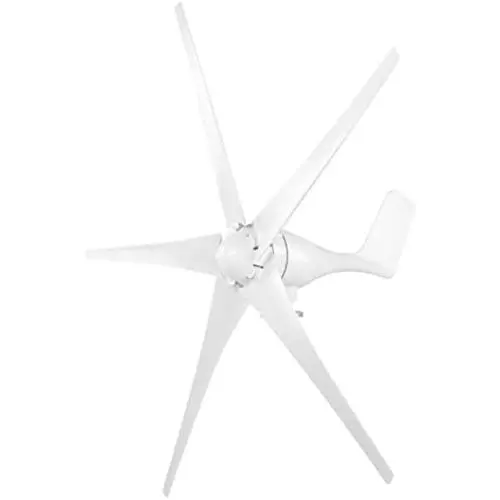 Wind Turbine Generator, Windmill Generator 800W Wind Turbine Businesses 5 Blade Wind Controller Turbine Generator Kit for Boats, Terraces, Cabins or Home(White 24V)