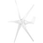 Wind Turbine Generator, Windmill Generator 800W Wind Turbine Businesses 5 Blade Wind Controller Turbine Generator Kit for Boats, Terraces, Cabins or Home(White 24V)