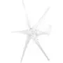 Wind Turbine Generator, Windmill Generator 800W Wind Turbine Businesses 5 Blade Wind Controller Turbine Generator Kit for Boats, Terraces, Cabins or Home(White 24V)