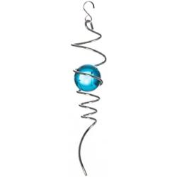 WINDRYTHME Gazing Ball Spiral Tail -Decorative Wind Spinner 11
