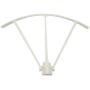 Upgraded Spare Parts Replacement for Syma X5UW X5UC RC Quadcopter Helicopter Copter Toy Motor Three-Blade 3 Blades Propellers Propeller Protectors Blades Frame Landing Skid Included Screws Set (White)