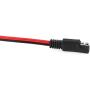 DGZZI 14AWG SAE Extension Cable 30cm/ 1ft 2 Pin DC Power SAE Single Plug Quick Disconnect SAE Power Automotive Extension Cable for Motorcycle, Car, Tractor Solar Panel