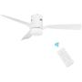 SMAAIR 52 Inch Smart Ceiling Fan with Lights and 10-speed DC Motor, Works with Remote Control/Alexa/Google Home/Siri Shortcut, Dimmable LED Light (White)