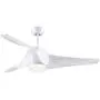 SNJ Ceiling Fan with Lights and Remote Control for Living Room, Bedroom and Dining Room, White Polished Finish,52-inch Indoor Use