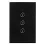 Garosa 10A WiFi Curtain Switch Remote Control Touch Smart Curtain Switch Voice Mobile APP Control US Standard AC95-250V PC ABS Black for Electric Smart Curtains System