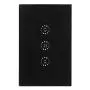 Garosa 10A WiFi Curtain Switch Remote Control Touch Smart Curtain Switch Voice Mobile APP Control US Standard AC95-250V PC ABS Black for Electric Smart Curtains System