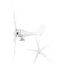 Wind Turbine Generator, Windmill Generator 800W Wind Turbine Businesses 5 Blade Wind Controller Turbine Generator Kit for Boats, Terraces, Cabins or Home(White 24V)