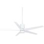 Minka-Aire F828-WHF Symbio 56 Inch Ceiling Fan with Integrated LED Light and DC Motor in Flat White Finish