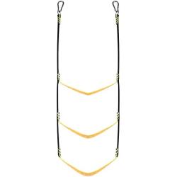 AIEX Boat Ladder, Boat Rope Ladder 3 Step Boat Rope Ladder Removable for Inflatable Boat Kayak Motorboat Canoeing
