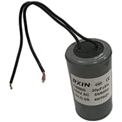 BENLIUDH Capacitor Accessories 30uF CBB60 Motor AC 450V Frequency of 50Hz/60Hz Running with 2 Lead Wires 1Pcs