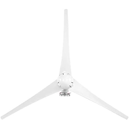 1600W Small Wind Generator Turbines Kit Wind Turbine Businesses 3 Blades Power Parts for Marine Home Charging(12V white)