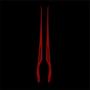 SEADEAR Motorcycle Helmet Cold Light EL Lights Strip,Night Riding Signal Light Strip LED Light Luminous Light Helmet Sticker with 3 Switchable Mode Red