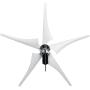 coldwind 4000W Electric Wind Turbine Generator 5 Blades Windmill DC 12V 24V Strong Power Aerogenerator Green Energy Generating+Controller-White 24v