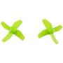 Upgraded Spare Parts Motors Propellers Props with Frame for JJRC H36 Tiny Whoop Eachine E010 Blade Inductrix Micro Drone Parts (Black-Green)