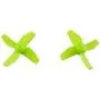 Upgraded Spare Parts Motors Propellers Props with Frame for JJRC H36 Tiny Whoop Eachine E010 Blade Inductrix Micro Drone Parts (Black-Green)