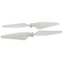 Upgraded Propellers Three Blades Two Blades Main Blade Propeller Motors with Metal Gears for Hubsan H502E H502S Drone Replacement CCW CW RC Quadcopter Spare Parts Set (White)
