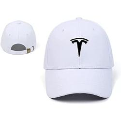 AutoSale Hats Embroidered Adjustable Baseball Caps Racing Motor Hat White-Black