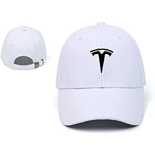 AutoSale Hats Embroidered Adjustable Baseball Caps Racing Motor Hat White-Black