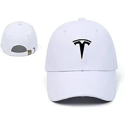 AutoSale Hats Embroidered Adjustable Baseball Caps Racing Motor Hat White-Black