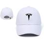 AutoSale Hats Embroidered Adjustable Baseball Caps Racing Motor Hat White-Black