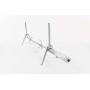 Lilys Home LB Spinner Adjustable Portable Battery Operated Outdoor BBQ Rotisserie Spit with Motor, Silver. Pro