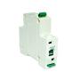 Haozheng Miniature Circuit Breaker DZ47-63 D6 DIN Rail Mount Circuit Breaker Low-Voltage 6A 110/230/400V 1 Pole for Motor, White