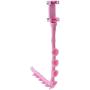 TORMEN Cute Caterpillar Lazy Bracket Mobile Phone Suction Cup Holder Worm Flexible Mobile Phone Apply to Car Bike Motorcycle Kitchen Wall Glass (Pink)