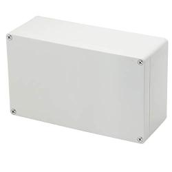 Otdorpatio Project Box, Project Boxes Plastic Electric Project Case Junction Box Power Case for Electronic Project,White (7.87