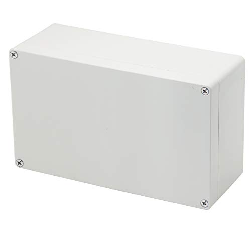 Otdorpatio Project Box, Project Boxes Plastic Electric Project Case Junction Box Power Case for Electronic Project,White (7.87