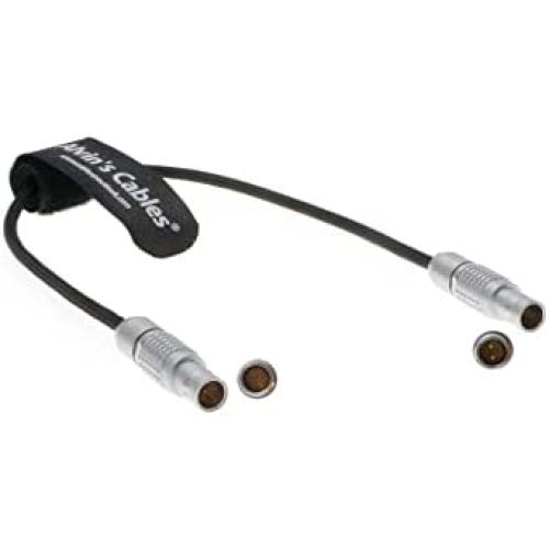 Flexible Power Cable for Nucleus M Motor from Letus Helix Jr. Gimbal Straight Nucleus M 7-Pin Male to 2-Pin Male Braided Wire 30cm Alvin’s Cables