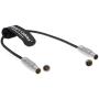 Flexible Power Cable for Nucleus M Motor from Letus Helix Jr. Gimbal Straight Nucleus M 7-Pin Male to 2-Pin Male Braided Wire 30cm Alvin’s Cables