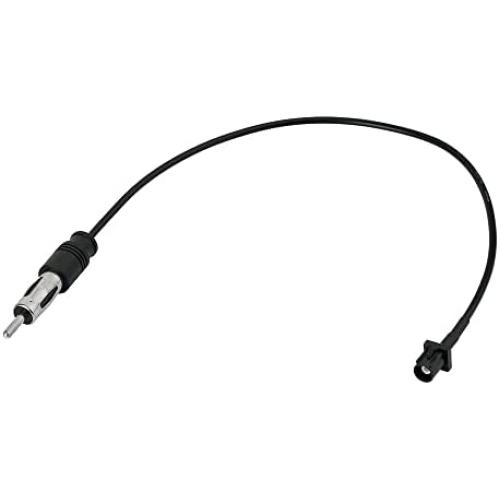 Bingfu Car Antenna Adapter for Select Euro/General Motors/Chrysler/Dodge/Jeep/Ford 2000-up Vehicles Aftermarket Stereo Radio Installation - Retain Factory Antenna Adaptor Cable ZA13